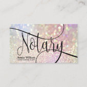 Notary Loan Signing Agent Moderne irisierende Kuns Visitenkarte (Vorderseite)