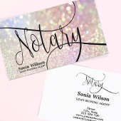 Notary Loan Signing Agent Moderne irisierende Kuns Visitenkarte