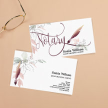 Notary Loan Signing Agent Moderne Rose Gold Glitze