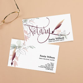 Notary Loan Signing Agent Moderne Rose Gold Glitze Visitenkarte