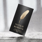 Notary Loan Signing Agent Moderner Black & Gold Visitenkarte