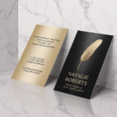 Notary Loan Signing Agent Moderner Black & Gold Visitenkarte