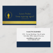 Notary Loan Signing Agent Nib Gold Visitenkarte (Vorne/Hinten)
