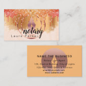 Notary Loan Signing Agent Rose Gold Attorney Bu Visitenkarte (Vorne/Hinten)