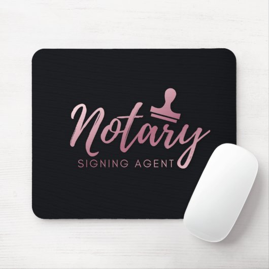 Notary Pink Mousepad (Mit Mouse)