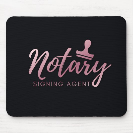 Notary Pink Mousepad (Vorne)