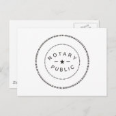 NOTARY PUBLIC ACCESSORIES POSTKARTE (Vorne/Hinten)