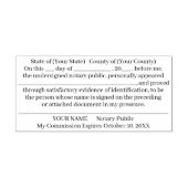 Notary Public Custom Acknowledgment Permastempel (Design)