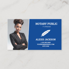 Notary Public Custom Foto Visitenkarte