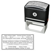 Notary Public Custom Recognition Permastempel (Beispiel)