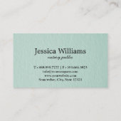 Notary Public Elegante Script Schlicht Black & Whi Visitenkarte (Rückseite)