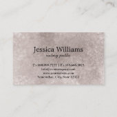 Notary Public Elegante Script Schlicht Black & Whi Visitenkarte (Rückseite)