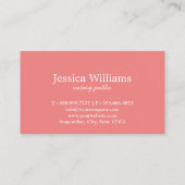 Notary Public Elegante Script Schlicht Black & Whi Visitenkarte (Rückseite)