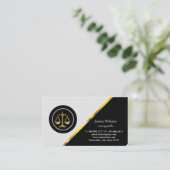 Notary Public Elegante Script Schlicht Business Ca Visitenkarte (Stehend Vorderseite)