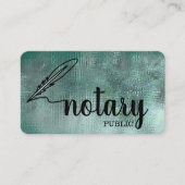 Notary Public Elegante Script Schlicht Business Ca Visitenkarte (Vorderseite)