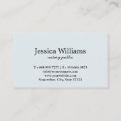 Notary Public Elegante Script Schlicht Business Ca Visitenkarte (Rückseite)