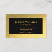 Notary Public Elegante Script Schlicht Moderne Lux Visitenkarte (Rückseite)