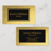 Notary Public Elegante Script Schlicht Moderne Lux Visitenkarte (Vorne/Hinten)