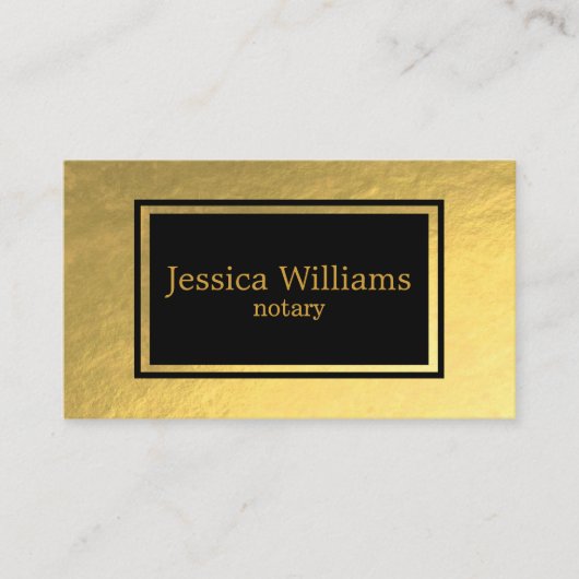 Notary Public Elegante Script Schlicht Moderne Lux Visitenkarte (Vorderseite)