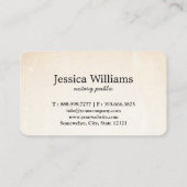 Notary Public Elegante Script Schlicht Visitenkarte (Rückseite)