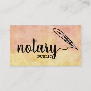 Notary Public Elegante Script Schlicht Visitenkarte