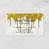 Notary Public Elegante Script Schlicht Visitenkarte (Rückseite)