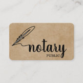 Notary Public Elegante Script Schlicht Visitenkarte (Vorderseite)