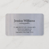 Notary Public Elegante Script Schlicht Visitenkarte (Rückseite)