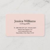 Notary Public Elegante Script Schlicht Visitenkarte (Rückseite)