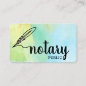 Notary Public Elegante Script Schlicht Visitenkarte (Vorderseite)
