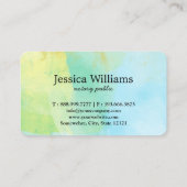 Notary Public Elegante Script Schlicht Visitenkarte (Rückseite)