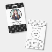 Notary Public ID Abzeichen mit QR Ausweis (Vorder- & Rückseite)