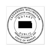 Notary Public Kansas Permastempel (Design)