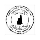 Notary Public New Hampshire Permastempel (Design)
