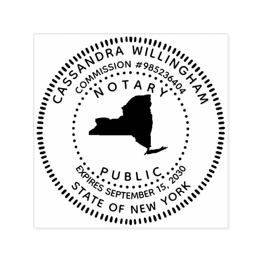 Notary Public New York Permastempel (Design)