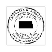 Notary Public North Dakota Permastempel (Design)