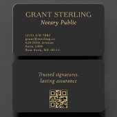 Notary Public QR Code Professional Visitenkarte