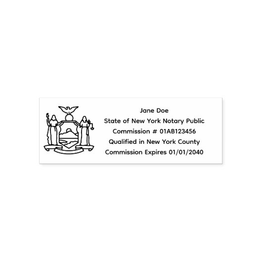 Notary Public Self Inking Briefmarke Permastempel (Design)