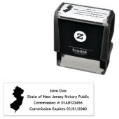 Notary Public Siegel New Jersey Permastempel (Beispiel)