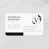 Notary Public Signing Agent Quill Logo Visitenkarte (Rückseite)