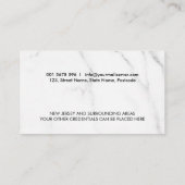 Notary quill pen and ink  visitenkarte (Rückseite)