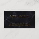 Notary quill pen and stamp visitenkarte (Rückseite)