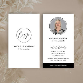 Notary Real Anwesen Foto für Minimalistische, eleg Visitenkarte