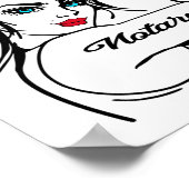 Notary Rosie The Riveter Button Up Poster (Ecke)