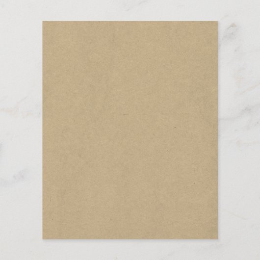 Notary Signing Agent QR Code Rustic Kraft Photo Flyer (Hinten)