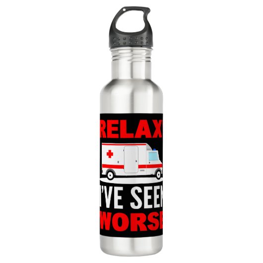 Notarzt Edelstahlflasche (Vorderseite)