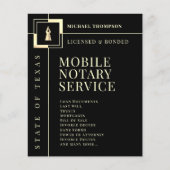 Notarzt mit goldener Tinte, elegant, Flyer (Vorne)