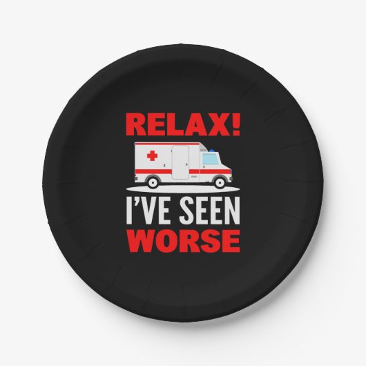 Notarzt Pappteller (Vorderseite)