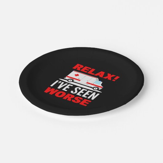 Notarzt Pappteller (Schrägansicht)