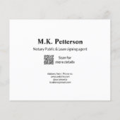 Notarzter Agent für öffentliche Darlehensunterzeic Flyer (Hinten)